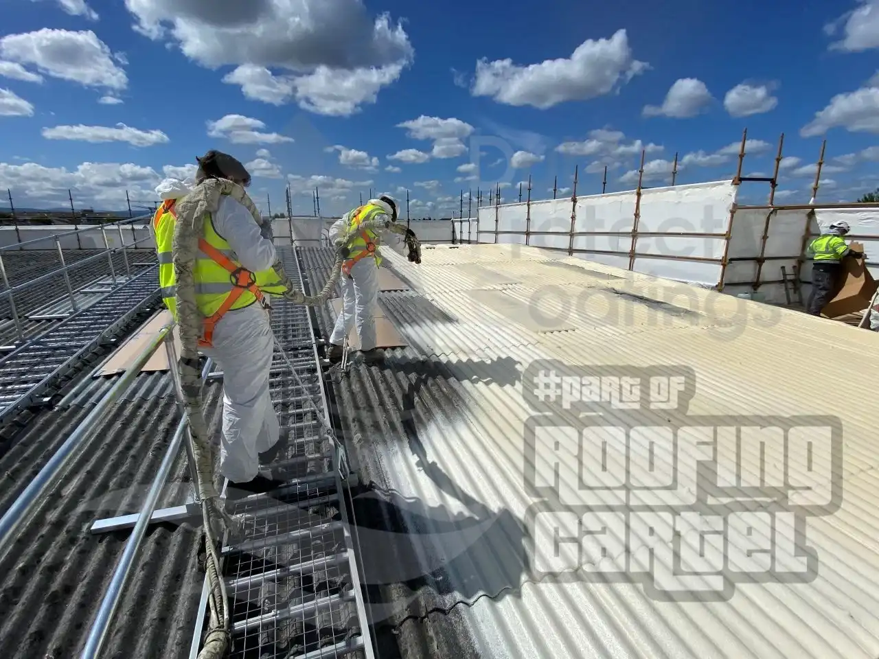 Commercial Building - Cork - Asbestos roof waterproofing project